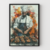Quadro Churrasqueiro Assando Carne - comprar online