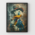 Quadro Estilo De Pato Usando Chapéu E Fumando na internet