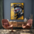Quadro Barbearia Modelo Black Yellow