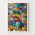 Quadro Personagem De Desenho Animado Cercado - Decor business