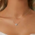 Colar de Prata 925 com Pingente Coração Moissanite - Elvora Moda