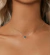 Deslumbrante Colar de Prata com Pingente Quadrado e Pedra Moissanite Verde Natural na internet