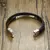 Pulseira em Couro Genuíno Masculino com Detalhes em Aço Inoxidável - comprar online