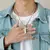 Colar Micro Elo - Masculino em Aço Inoxidável com Tag Pingente com Número Romano - loja online