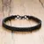 Pulseira Masculino Duplo Transado em Aço Inoxidável - Elvora Moda
