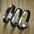 Pulseira em Couro Genuíno Masculino com Detalhes em Aço Inoxidável