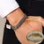 Pulseira Masculino Duplo Transado em Aço Inoxidável
