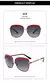 Óculos De Sol Feminino Lente Gradiente Redondo -UV