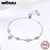 Pulseira de Prata 925 com Flocos de Neve e Zircão - loja online