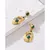 Brinco Dangle - em Aço Inoxidável com Pedra de Cristal - comprar online