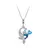 Colar de Sereia em Prata 925 com Zircão Azul - comprar online