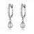 Brinco Huggie- em Prata 925 com Perolas e Cristais - comprar online