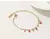 Pulseira Elo Português - em Aço Inoxidável com Bola de Acrílico Vermelha - Elvora Moda
