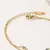 Pulseira Dupla em Elo - Aço Inoxidável com Pedras de Cristais na internet