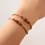 Pulseira Elegante em Aço Inoxidável com Pedras de Cristal e Jaspe na internet