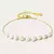 Pulseira Flat- em Aço Inoxidável com Perola de Água Doce - comprar online