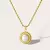 Colar Spiga Dourado com Pérola