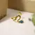 Anel Ajustável Snake em Aço Inoxidável com Pedra de Zircônia