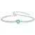 Pulseira Esfera- em Prata 925 com Pingente de Cristal na internet