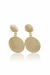 Brinco Médio Medalha Pai Nosso Banhado em Ouro 18k (BR0071) - Ladies Chic Store