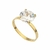 ANEL SOLITÁRIO 9MM BANHADO A OURO (01010033) - comprar online
