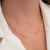 CHOKER ELOS OVAIS PEQUENOS COM ZIRCÔNIA NA PONTA (020352)
