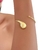 BRACELETE AJUSTÁVEL GOTA CURVADA BANHADO A OURO (FB-BRA2137-1) - comprar online