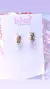 Aretes de Rosa dorado - Kiut Jewelry
