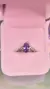 Anillo Zirconia Lila Plata Ley 925 - comprar en línea