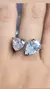 Anillo Corazón Cristales Plata Ley 925 - Kiut Jewelry