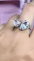 Anillo Corazón Cristales Plata Ley 925 - comprar en línea