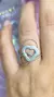Anillo Corazón Abstracto Plata Ley 925