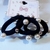 GOMITA CON PERLA BLANCA Y PLATEADA X12