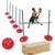 KIT AGILITY COM 5 BALIZAS PARA ZIG ZAG E SALTO COM 3 NÍVEIS