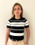 Blusa modal listrada de manga - Laçarote Boutique