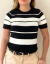 Blusa modal listrada de manga - comprar online