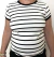 Blusa malha listrada branco e preto na internet