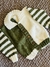 Campera verde y blanco - comprar online