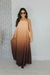 Imagem do Vestido degrade longo frente única marrom
