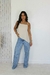 Blusa de alça barra assimétrica marfim - loja online