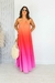 Imagem do Vestido degrade longo frente única pink