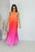 Vestido degrade longo frente única pink - Duality