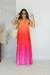 Vestido degrade longo frente única pink - loja online