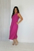 Vestido midi cavado fúcsia - Duality