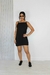 Vestido curto decote nas costas preto - comprar online