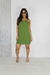 Vestido curto decote nas costas verde - loja online