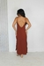 Imagem do Vestido longo soltinho costas decote V terracota