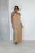 Imagem do Vestido longo soltinho costas decote V nude