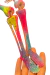 Modelo Anatômico de Esqueleto Humano Completo 45 cm Colorido Com Base - iDokters
