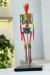 Modelo Anatômico de Esqueleto Humano Completo 45 cm Colorido Com Base - iDokters - loja online